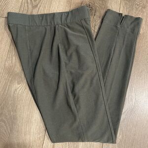 Eileen Fisher‎ Slim Flit High Waist Stretch Olive Green Ankle Pants Size Small
